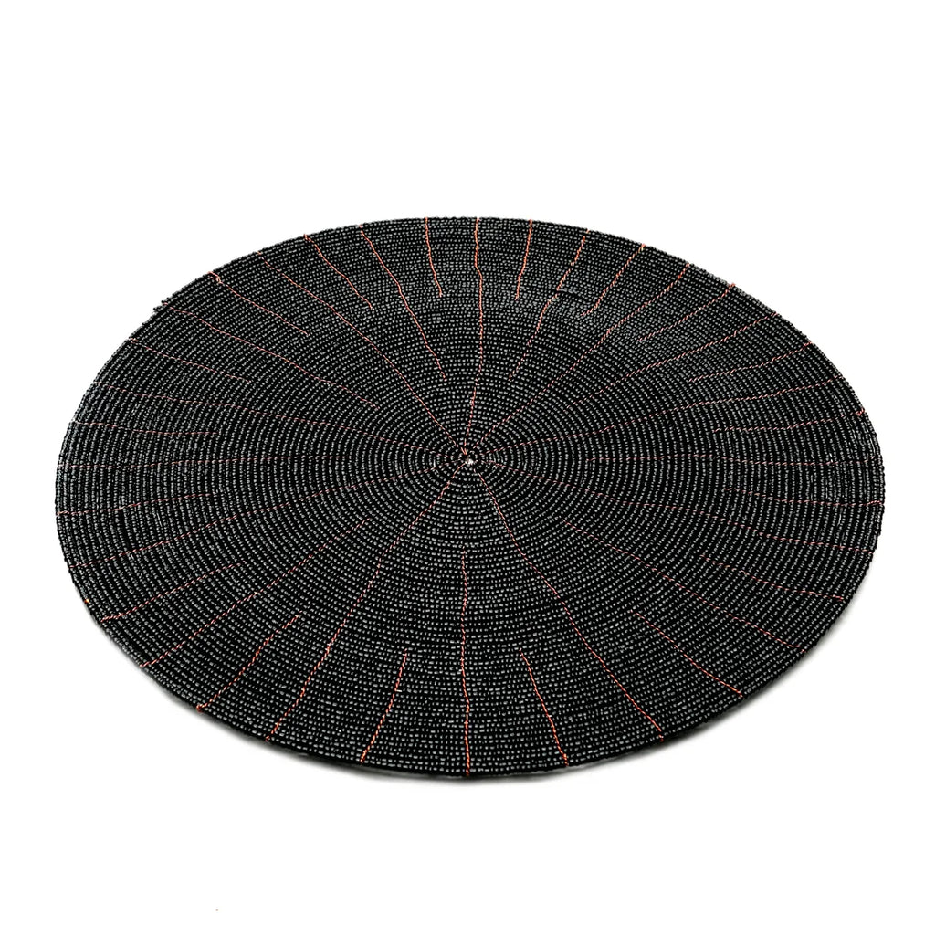 De Beaded Placemat - Zwart