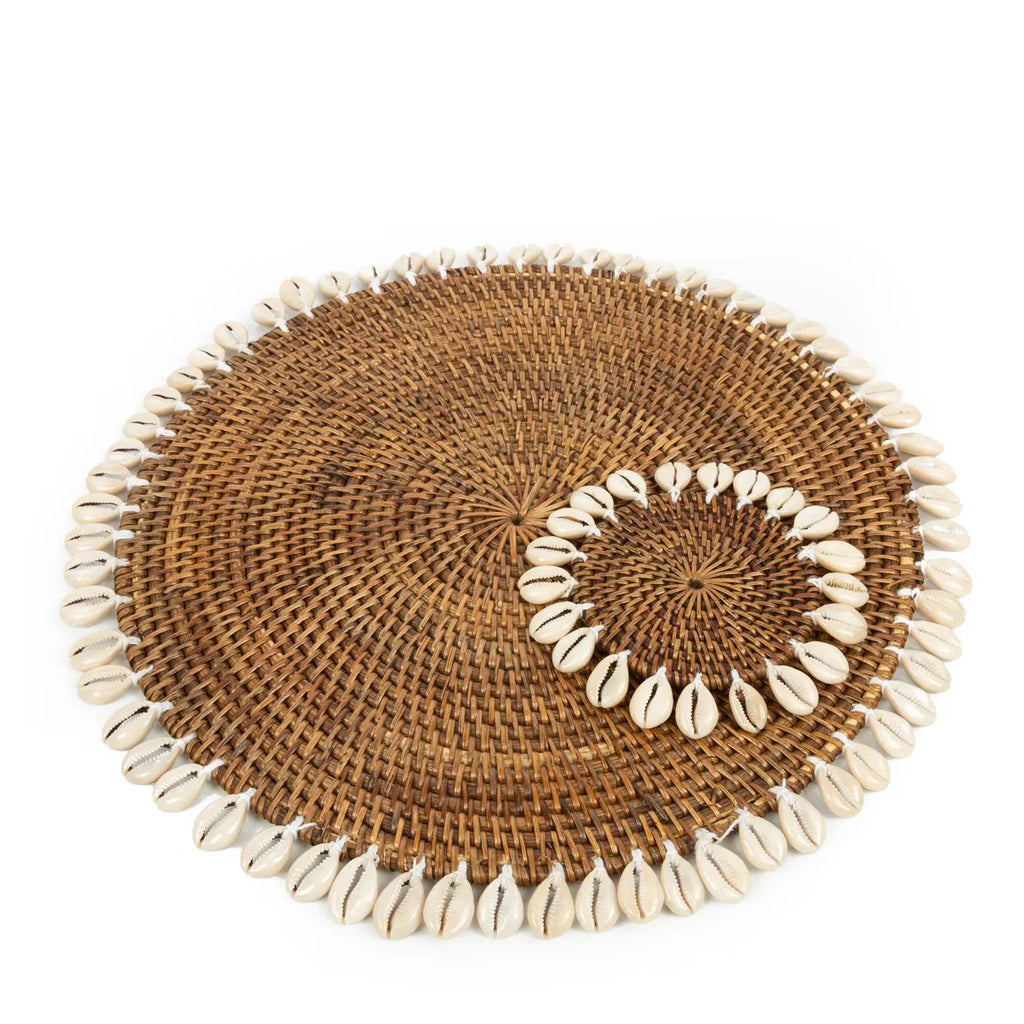 De Colonial Shell Placemat - Naturel Bruin